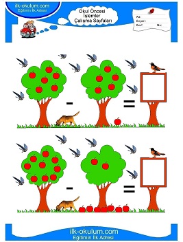 Çocuklar İçin toplam işlemi yaprak testleri 
